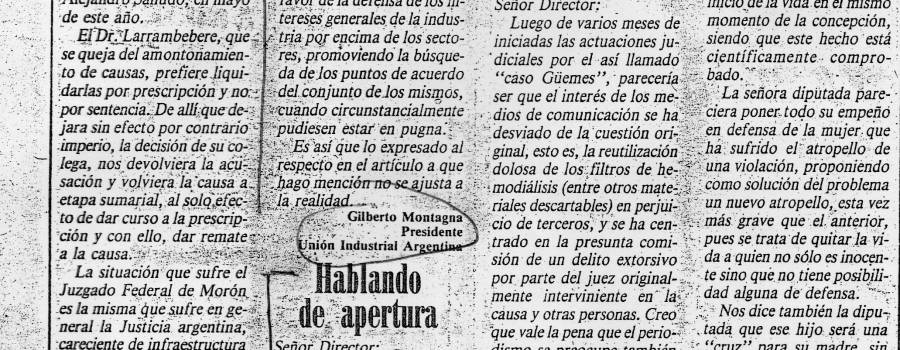 Hablando de apertura
